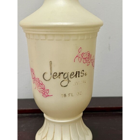 RARE Vtg. Jergens Lotion Plastic Decorative Pump Dispenser. 16 Fl‎ Oz EMPTY. - Picture 2 of 9